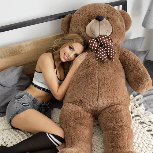 Большой плюшевый мишка, мягкая игрушка, 160 см, темно-коричневый, Nomo - Teddyway