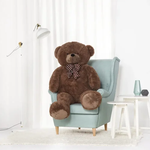 Большой плюшевый мишка, мягкая игрушка, 100 см, темно-коричневый, Nomo - Teddyway