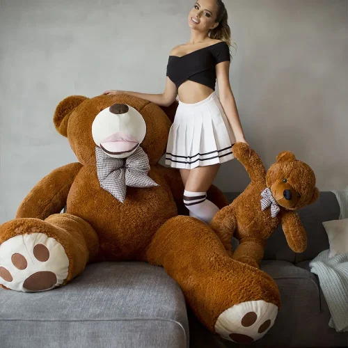 Большой плюшевый мишка, мягкая игрушка, 160 см, темно-коричневый, Bobo - Teddyway