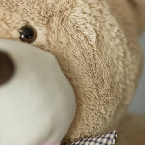 Didelis Pliušinis Meškiukas Meškinas, Minkštas Žaislas, 100 Cm, Šviesiai Rudas, Bobo - Teddyway