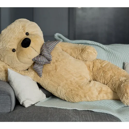 Большой плюшевый мишка, мягкая игрушка, 130 см, светло-коричневый, Popo - Teddyway