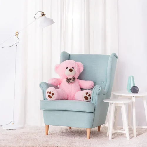 Large Teddy Bear, Soft Toy, 100 Cm, Light Brown, Bobo - 100 cm, Pink - Teddyway