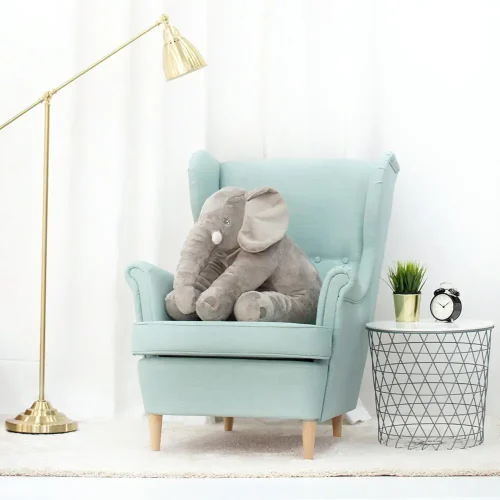 Plush Elephant, Soft Toy, 70 Cm, Grey, Hogo - Teddyway