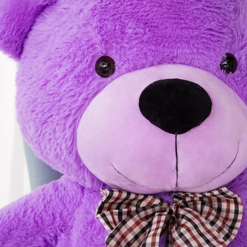 Большой плюшевый мишка, мягкая игрушка, 100 см, фиолетовый, Popo - Teddyway