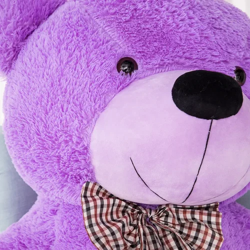 Большой плюшевый мишка, мягкая игрушка, 100 см, фиолетовый, Popo - Teddyway