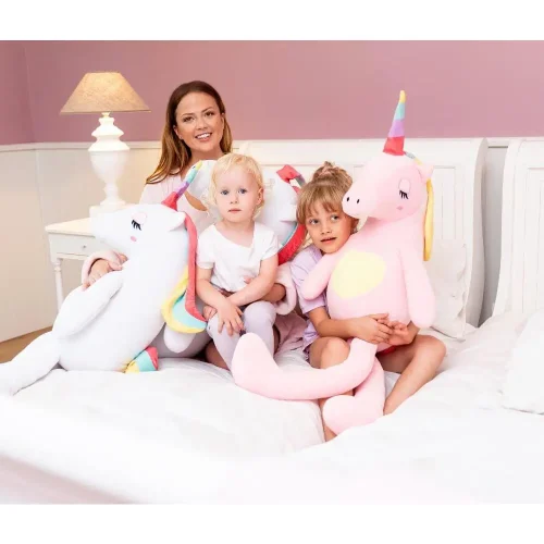 Большой плюшевый единорог, мягкая игрушка, 120 см, розовый, Fefo - Teddyway