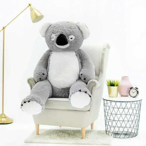 Большая плюшевая коала, мягкая игрушка, 100 см, серая, Koko - Teddyway