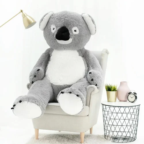 Большая плюшевая коала, мягкая игрушка, 100 см, серая, Koko - Teddyway