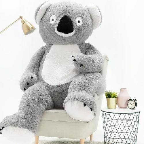 Большая плюшевая коала, мягкая игрушка, 100 см, серая, Koko - Teddyway