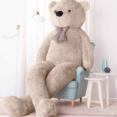 Большой плюшевый мишка, мягкая игрушка, 100 см, светло-коричневый, Popo - Teddyway