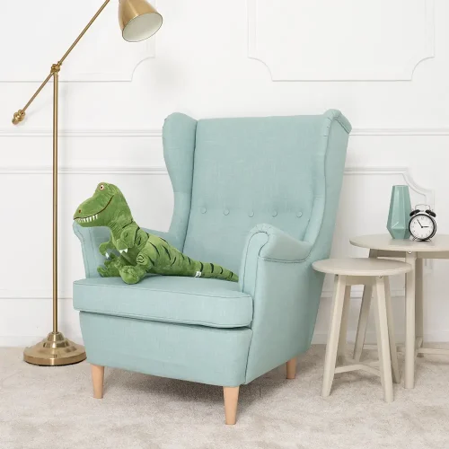 Plush Dinosaur, Soft Toy, 70 Cm, Green, Deno - Teddyway