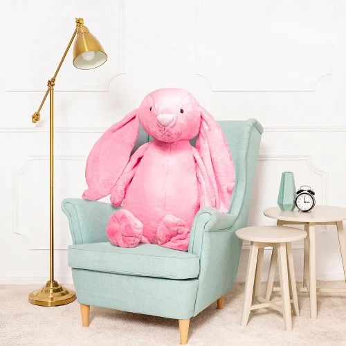 Большой плюшевый зайчик, мягкая игрушка, 100 см, светло-розовый, Bani - Teddyway