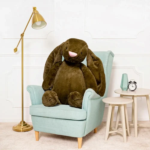 Большой плюшевый зайчик, мягкая игрушка, 100 см, сиреневый, Bani - Teddyway