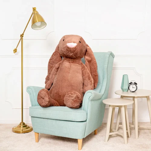 Большой плюшевый зайчик, мягкая игрушка, 120 см, коричневый, Bani - Teddyway