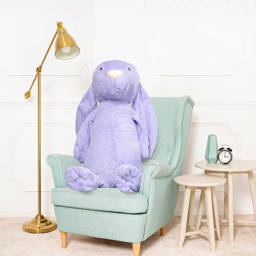 Большой плюшевый зайчик, мягкая игрушка, 120 см, фиолетовый, Bani - Teddyway