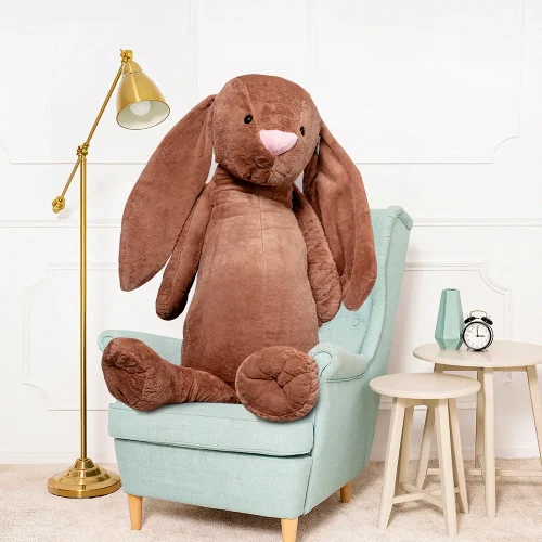Большой плюшевый зайчик, мягкая игрушка, 160 см, коричневый, Bani - Teddyway