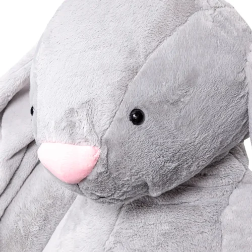 Большой плюшевый зайчик, мягкая игрушка, 160 см, темно-серый, Bani - Teddyway