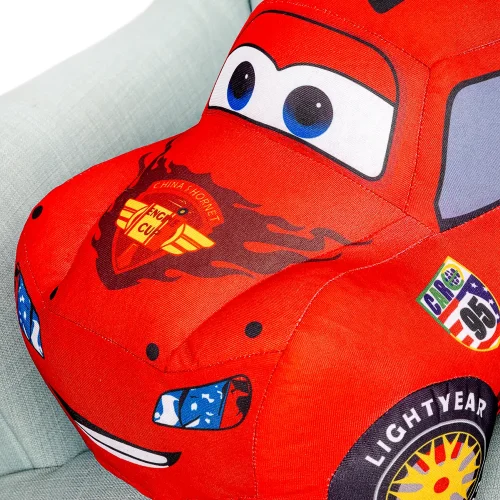 Мягкая игрушка Disney Cars Молния Маккуин на колесах, 20 см, красная - Teddyway
