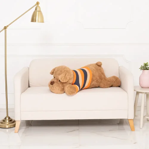 Мягкая плюшевая собачка, 70 см, белая, Dami - Teddyway