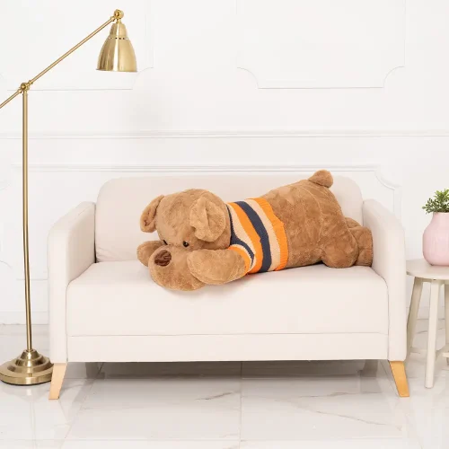 Мягкая плюшевая собачка, 70 см, белая, Dami - Teddyway