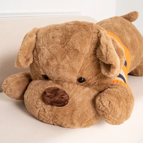 Мягкая плюшевая собачка, 70 см, белая, Dami - Teddyway