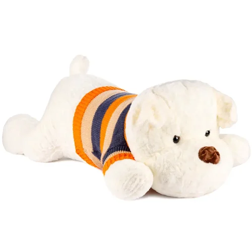 Мягкая плюшевая собачка, 70 см, белая, Dami - Teddyway