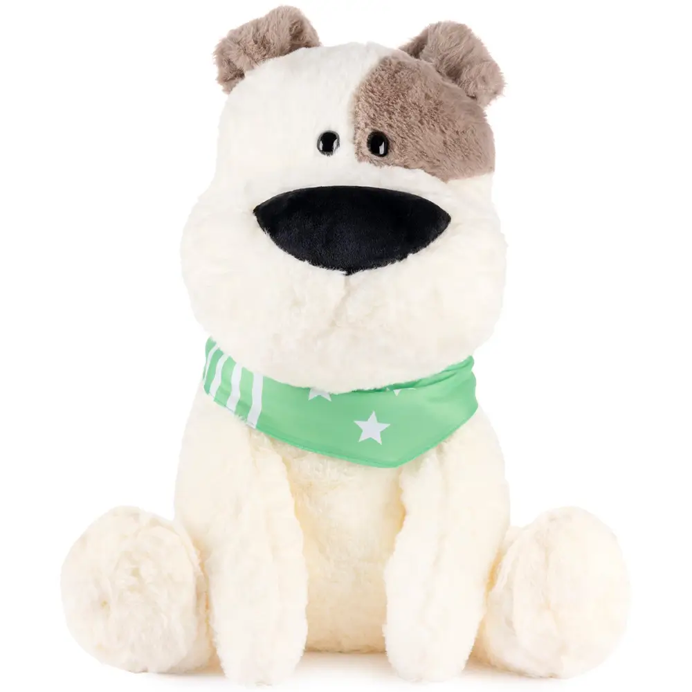 Плюшевая собачка, мягкая игрушка, 20 см, белая, Feri - Teddyway