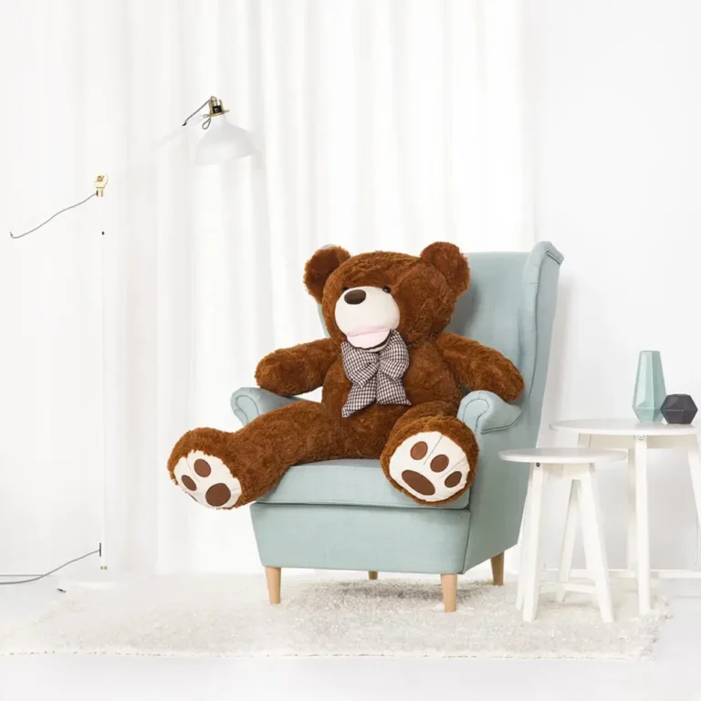 Didelis Pliušinis Meškiukas Meškinas, Minkštas Žaislas, 100 Cm, Šviesiai Rudas, Bobo - 160 cm, Dark brown - Teddyway