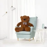 Didelis Pliušinis Meškiukas Meškinas, Minkštas Žaislas, 100 Cm, Šviesiai Rudas, Popo - 130 cm, Dark brown - Teddyway