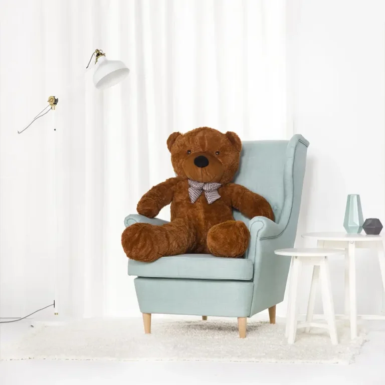 Didelis Pliušinis Meškiukas Meškinas, Minkštas Žaislas, 100 Cm, Šviesiai Rudas, Popo - 130 cm, Dark brown - Teddyway