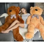 Didelis Pliušinis Meškiukas Meškinas, Minkštas Žaislas, 160 Cm, Tamsiai Rudas, Popo - Teddyway