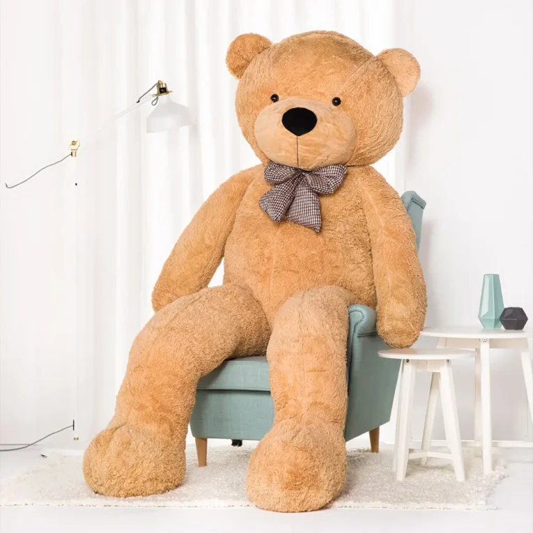 Didelis Pliušinis Meškiukas Meškinas, Minkštas Žaislas, 100 Cm, Šviesiai Rudas, Popo - 260 cm, Light brown - Teddyway