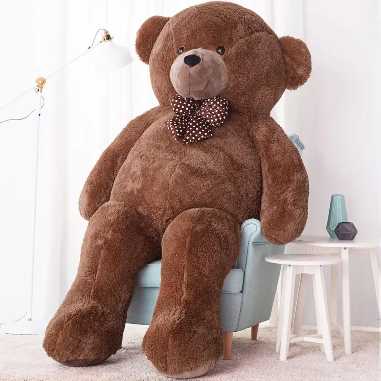 Didelis Pliušinis Meškiukas Meškinas, Minkštas Žaislas, 100 Cm, Tamsiai Rudas, Nomo - Teddyway