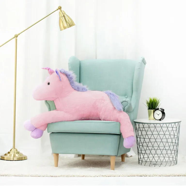 Pliušinis Vienaragis, Minkštas Žaislas, 70 Cm, Rožinis, Soso - Teddyway