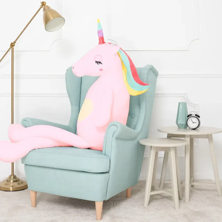 Didelis Pliušinis Vienaragis, Minkštas Žaislas, 120 Cm, Rožinis, Fefo - Teddyway