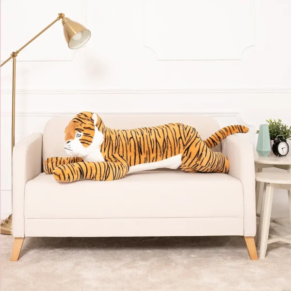 Pliušinis Tigras, Minkštas Žaislas, 70 Cm, Geltonas, Tino - Teddyway