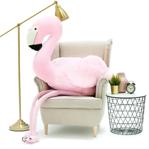 Didelis Pliušinis Flamingas, Minkštas Žaislas, 125 Cm, Rožinis, Fofo - Teddyway