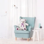 Didelis Pliušinis Meškiukas Meškinas, Minkštas Žaislas, 100 Cm, Šviesiai Rudas, Toto - 100 cm, White - Teddyway