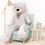 Didelis Pliušinis Meškiukas Meškinas, Minkštas Žaislas, 100 Cm, Šviesiai Rudas, Popo - Teddyway