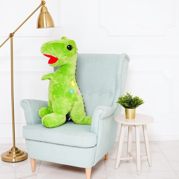 Didelis Pliušinis Dinozauras, Minkštas Žaislas, 110 Cm, Žalias, Gogo - Teddyway