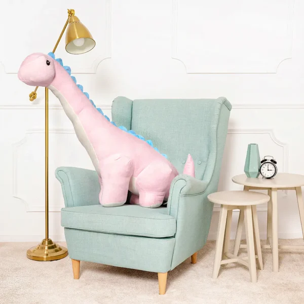 Didelis Pliušinis Dinozauras, Minkštas Žaislas, 150 Cm, Rožinis, Tobo - Teddyway