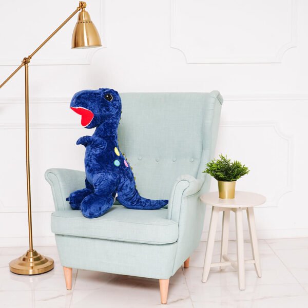 Pliušinis Dinozauras, Minkštas Žaislas, 90 Cm, Mėlynas, Gogo - Teddyway