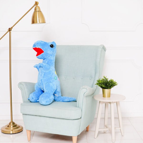 Pliušinis Dinozauras, Minkštas Žaislas, 90 Cm, Šviesiai Mėlynas, Gogo - Teddyway