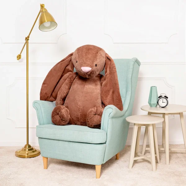 Didelis Pliušinis Zuikis, Minkštas Žaislas, 100 Cm, Rudas, Bani - Teddyway