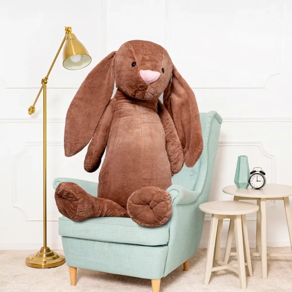 Didelis Pliušinis Zuikis, Minkštas Žaislas, 160 Cm, Rudas, Bani - Teddyway