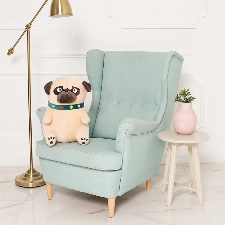 Pliušinis Šuo Mopsas, Minkštas Žaislas, 40 Cm, Šviesiai Rudas, Mopi - Teddyway