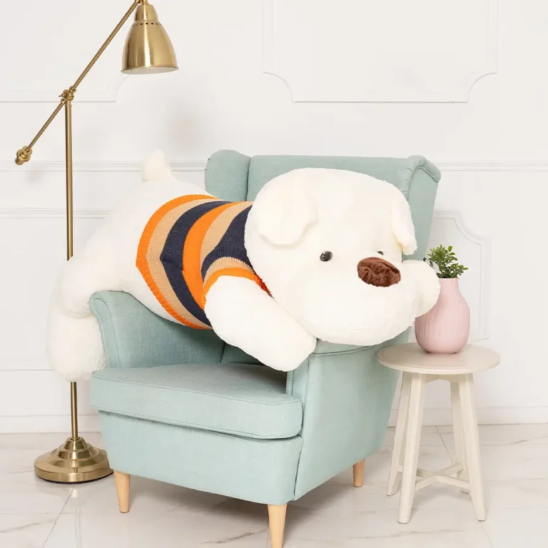 Pliušinis Šuo, Minkštas Žaislas, 70 Cm, Baltas, Dami - Teddyway